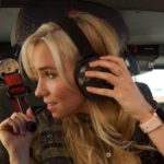 Perimeter CEO Bailey Farren wears a headset while meeting with responders.