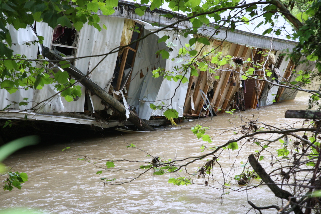 Flooding after a severe storm in Jackson, Kentucky in 2009.