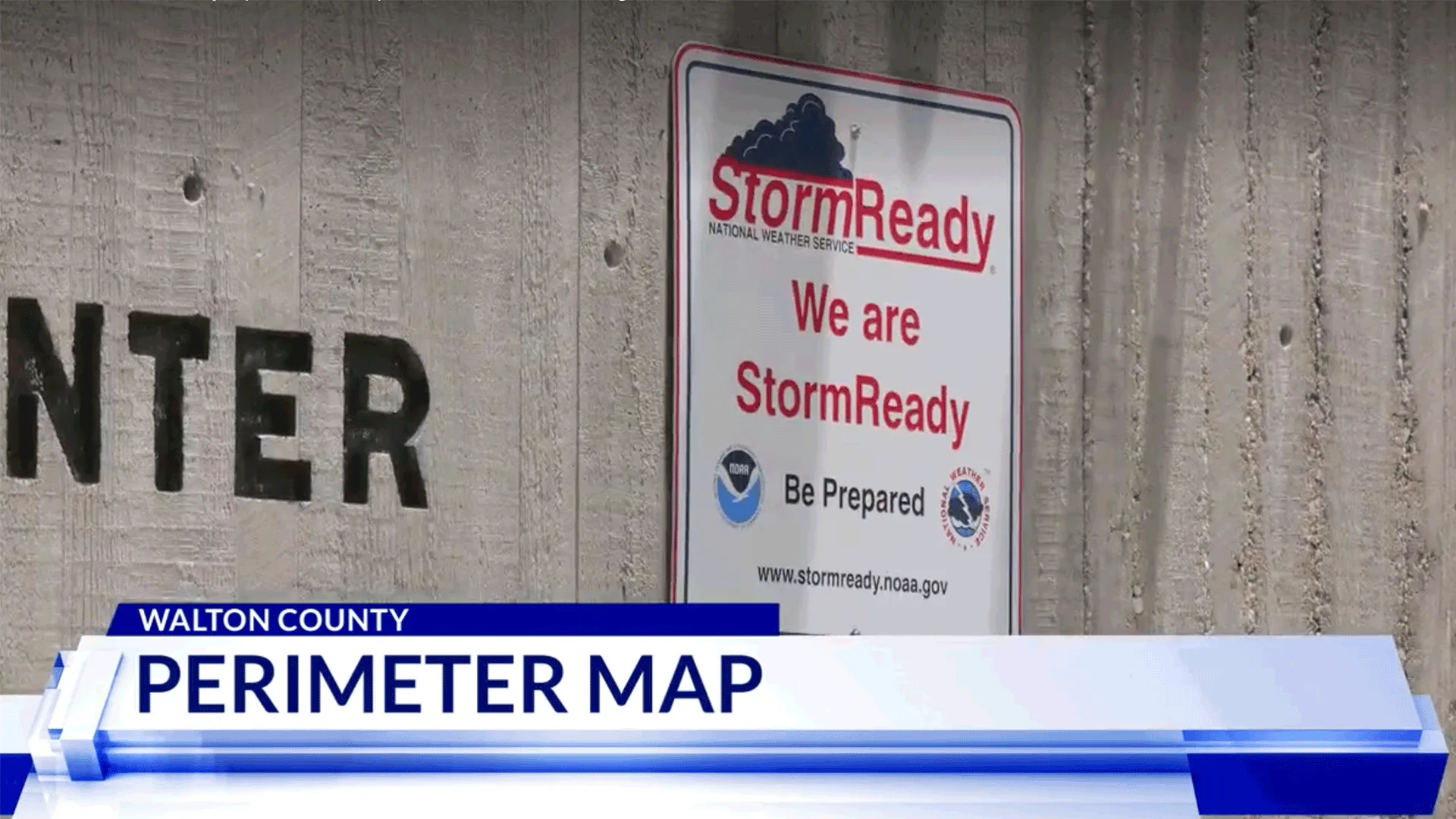 Walton County, Florida Hurricane Season Perimeter Map